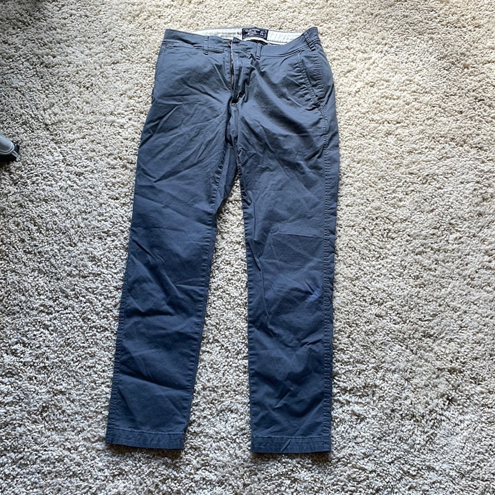 Abercrombie & Fitch Gray Khakis